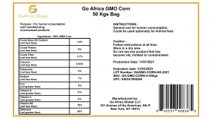 Go Africa® Corn, 50 Kgs Bags (Sold Per MT) Call or email for Price - Image 2