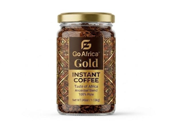 GAG new Instant coffee 40z round jar v1 Go Africa® Gold Instant Coffee - Image 1